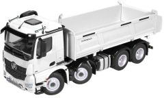 NZG904/40 - Camion 8x4 avec benne Meiller MERCEDES Arocs couleur blanc