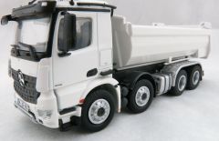 NZG905/40 - Camion 8x4 benne semi ronde MERCEDES Arocs couleurs blanc