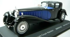 ODE023 - Voiture de luxe BUGATTI Royale coupé Napoléon de 1930 couleur bleue et noire