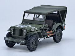 CAR91850 - Voiture militaire de couleur Kaki - JEEP Fermée military