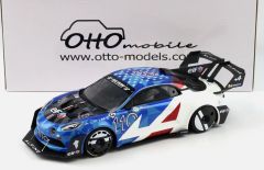OT1095 - Voiture de 2023 couleur blanche bleu - ALPINE A110 Pikes Peak
