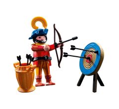 PLAY4762 - Archer avec Cible et accessoires PLAYMOBIL - Contient : 16 Pièces