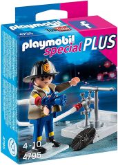 PLAY4795 - Soldat du feu avec accessoires PLAYMOBIL Contient : 12 Pièces