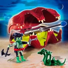 PLAY4802 - Coquillage à Canon avec pirate fantôme et accessoires PLAYMOBIL Contient : 6 Pièces