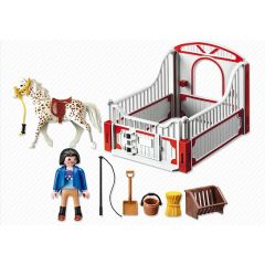 PLAY5107 - Monitrice avec son cheval et accessoires PLAYMOBIL - Contient : 7 Pièces