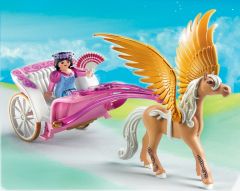 PLAY5143 - Carrosse de princesse avec cheval et accessoires PLAYMOBIL - Contient : 25 Pièces