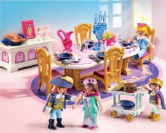 PLAY5145 - Famille royale dand la salle à manger avec accessoires PLAYMOBIL - Contient : 74 Pièces