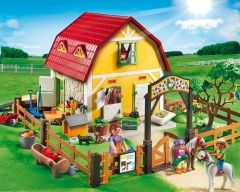 PLAY5222 - Ranch avec poneys , Figurines et accessoires PLAYMOBIL - Contient : 230 Pièces