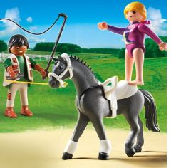PLAY5229 - Dresseur de Chevaux avec Voltigeuse - Contient : 12 Pièces