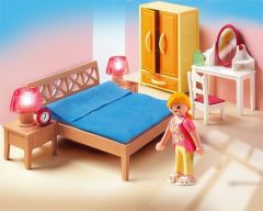 PLAY5331 - Chambre des parents avec coiffeuse et accessoires PLAYMOBIL - Contient : 12 Pièces