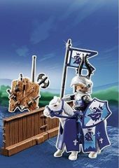 PLAY5356 - Piste de joute avec Chevalier lion PLAYMOBIL - Contient : 27 Pièces