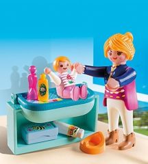 PLAY5368 - Maman et Bébé avec table à langer et accessoires PLAYMOBIL Contient : 11 Pièces