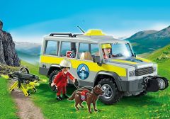 PLAY5427 - Véhicule de Secours en Montagne avec secouristes et accessoires PLAYMOBIL Continet : 61 Pièces