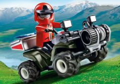 PLAY5429 - Quad de Secours en montagne avec personnage et accessoires PLAYMOBIL - Contient : 26 Pièces