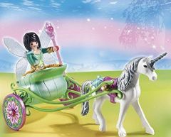 PLAY5446 - Fée papillon avec calèche , licorne et accessoires PLAYMOBIL - Contient : 23 Pièces