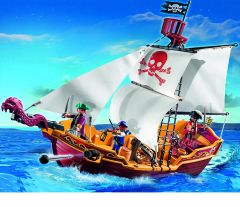 PLAY5618 - Bâteau de Pirate avec pirates et accessoires PLAYMOBIL - Contient : 74 Pièces