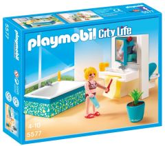 PLAY5577 - Salle de bain moderne avec baignoire et WC - Contient : 38 Pièces