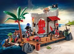 PLAY6146 - Forteresse avec Pirates et accessoires PLAYMOBIL Contient : 122 Pièces