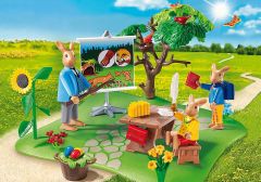 PLAY6173 - Les Lapins à l'école avec accessoires - Contient :  62 Pièces