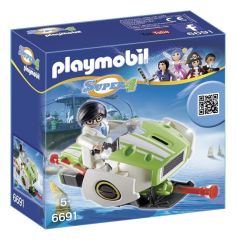 PLAY6691 - Sky Jet avec figurine PLAYMOBIL Contient : 13 Pièces