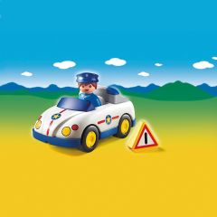 PLAY6797 - Voiture de police avec figurine et accessoire Contient : 3 Pièces