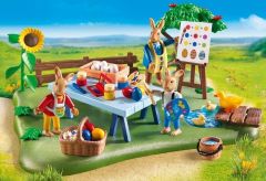 PLAY6863 - Atelier créatif avec lapins avec accessoires PLAYMOBIL Contient : 54 Pièces