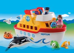 PLAY6957 - Figurine , animaux et Navire transportable PLAYMOBIL