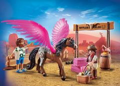 PLAY70074 - Jouet de construction PLAYMOBIL- Playmobil The Movie - Marla et Del avec Cheval ailé