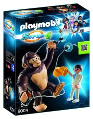 PLAY9004 - Singe Géant avec personnage et accessoires PLAYMOBIL Contient : 4 Pièces