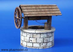 PLS016 - Maquette d'un puit miniature à assembler et à peindre pour diorama