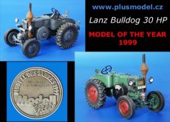 PLS061 - Tracteur LANZ BULLDOG 35HP maquette à construire et à peindre