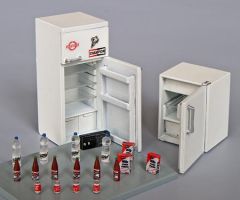PLS222 - Set de deux frigos avec accessoires à assembler et à peindre décalcomanies incluses