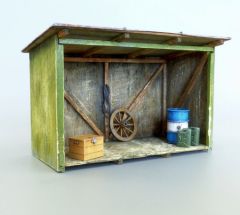 PLS4051 - Maquette de cabane en kit à assembler et à peindre accessoires fournis