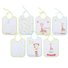 POH201701 - Accessoire pour bébé SOPHIE LA GIRAFE - 7 bavoirs