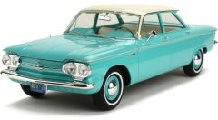 PREMUIMPR18009 - Voiture berline CHEVROLET Corvair Sedan de 1961 de couleur bleue modèle en résine