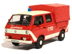 PRX11529 - Véhicule de  pompier allemand VOLKSWAGEN T3 double cabine avec bache édité à 500 unités