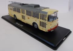 PRXPCL47065 - Autocar urbain électrique SKODA 9TR Postdam de couleur beige à toit gris