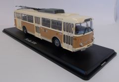 PRXPCL47068 - Autocar urbain électrique SKODA 9TR Gera de couleur marron et crème