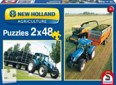 PUZ56080 - 2 puzzles 2X48 pièces NEWHOLLAND