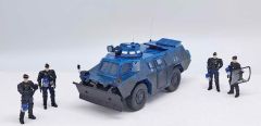 PER723NDDL - Véhicule de Gendarmerie avec 4 figurines - BERLIET VXB 170 VBRG version Lame