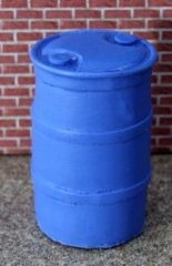 R-63 - lot de 2 Barils en miniature de couleur bleu Dimension: Hauteur 0.75cm