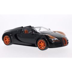 RAS43900NOIREORANGE - Voiture noire orange Veyron 16.4 Grand Sport Vitesse BUGATTI