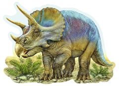 RAV05583 - Puzzle Contour de Tricératops Contient:72 Pièces 34x25cm