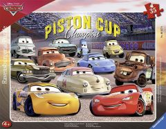 RAV061570 - Puzzle Cadre de 35 Pièces Dimensions : 37x29 cm du dessin animé CARS