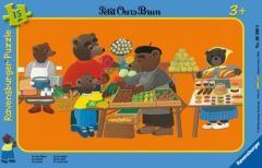RAV06308 - Cadre Puzzle de 15 Pièces du dessin animé Petit Ours brun - au marché Dimensions : 29.5 x 19 cm