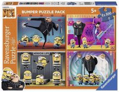 RAV068920 - Boîte de 4 Puzzles 100 Pièces Dimensions / 36x26 cm du dessin animé  Moi Moche et Méchant 3