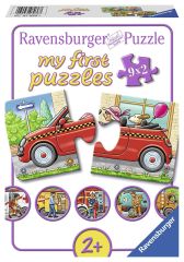 RAV070367 - Boîte de 9 Puzzles de 2 pièces Mon premier puzzle sur les Véhicules