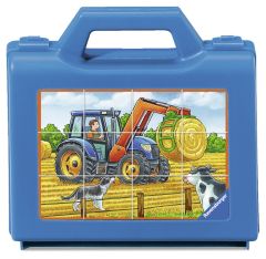 RAV074327 - Puzzle Cube de 12 Pièces sur les véhicules de la ferme