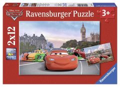 RAV075546 - Boîte 2 Puzzles de 12 Pièces sur le dessin animé Disney - CARS