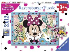 RAV076192 - Boîte 2 Puzzles de 12 Pièces Disney - Minnie